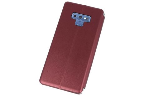 Slim Folio Case - Book Case Telefoonhoesje - Folio Flip Hoesje - Geschikt voor Samsung Galaxy Note 9 - Bordeaux Rood