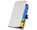 BAOHU Booktype Telefoonhoesjes - Bookcase Hoesje - Wallet Case -  Geschikt voor Galaxy A7 (2018) - Wit