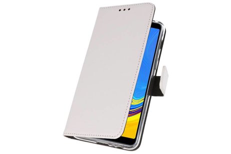BAOHU Booktype Telefoonhoesjes - Bookcase Hoesje - Wallet Case -  Geschikt voor Galaxy A7 (2018) - Wit