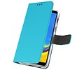 Booktype Telefoonhoesjes - Bookcase Hoesje - Wallet Case -  Geschikt voor Galaxy A7 (2018) - Blauw