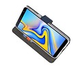 BAOHU Booktype Telefoonhoesjes - Bookcase Hoesje - Wallet Case -  Geschikt voor Samsung Galaxy J6 Plus - Navy