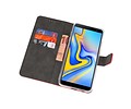 BAOHU Booktype Telefoonhoesjes - Bookcase Hoesje - Wallet Case -  Geschikt voor Samsung Galaxy J6 Plus - Rood