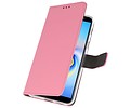BAOHU Booktype Telefoonhoesjes - Bookcase Hoesje - Wallet Case -  Geschikt voor Samsung Galaxy J6 Plus - Roze