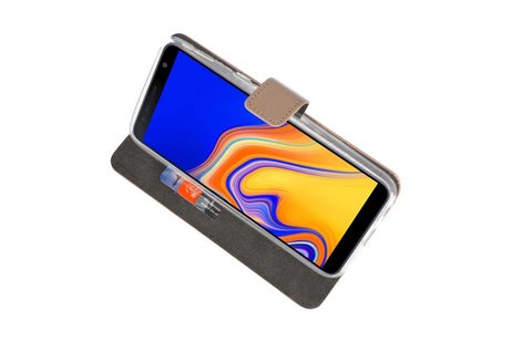 BAOHU Booktype Telefoonhoesjes - Bookcase Hoesje - Wallet Case -  Geschikt voor Samsung Galaxy J4 Plus - Goud
