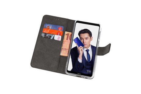 Booktype Telefoonhoesjes - Bookcase Hoesje - Wallet Case -  Geschikt voor Huawei Note 10 - Zwart