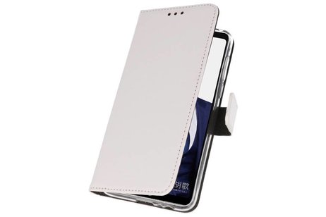 Booktype Telefoonhoesjes - Bookcase Hoesje - Wallet Case -  Geschikt voor Huawei Note 10 - Wit