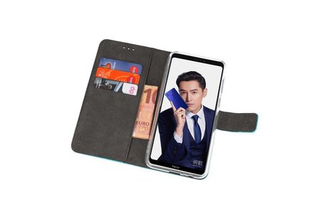 Booktype Telefoonhoesjes - Bookcase Hoesje - Wallet Case -  Geschikt voor Huawei Note 10 - Blauw