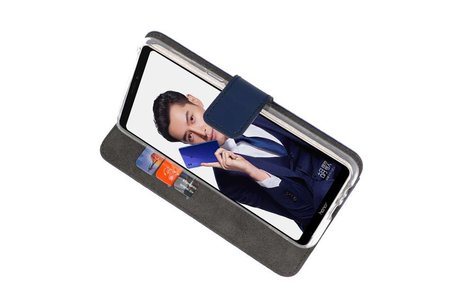 BAOHU Booktype Telefoonhoesjes - Bookcase Hoesje - Wallet Case -  Geschikt voor Huawei Note 10 - Navy
