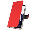 Booktype Telefoonhoesjes - Bookcase Hoesje - Wallet Case -  Geschikt voor Huawei Note 10 - Rood
