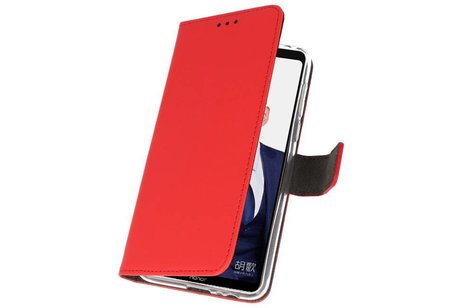 Booktype Telefoonhoesjes - Bookcase Hoesje - Wallet Case -  Geschikt voor Huawei Note 10 - Rood