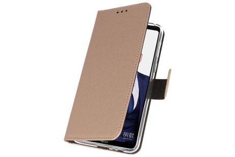 Booktype Telefoonhoesjes - Bookcase Hoesje - Wallet Case -  Geschikt voor Huawei Note 10 - Goud