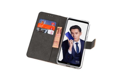 BAOHU Booktype Telefoonhoesjes - Bookcase Hoesje - Wallet Case -  Geschikt voor Huawei Note 10 - Goud