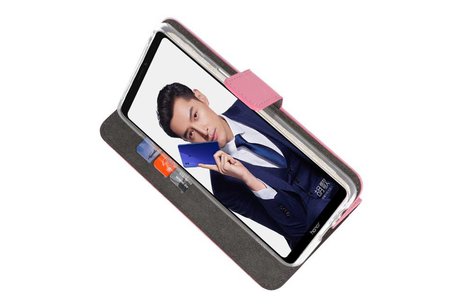 BAOHU Booktype Telefoonhoesjes - Bookcase Hoesje - Wallet Case -  Geschikt voor Huawei Note 10 - Roze