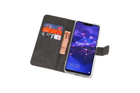 BAOHU Booktype Telefoonhoesjes - Bookcase Hoesje - Wallet Case -  Geschikt voor Huawei Mate 20 Lite - Wit