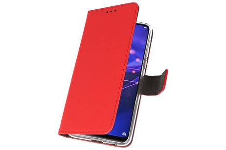 BAOHU Booktype Telefoonhoesjes - Bookcase Hoesje - Wallet Case -  Geschikt voor Huawei Mate 20 Lite - Rood