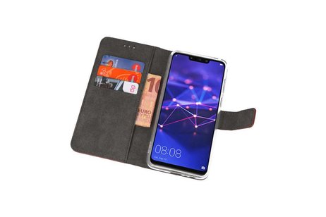 Booktype Telefoonhoesjes - Bookcase Hoesje - Wallet Case -  Geschikt voor Huawei Mate 20 Lite - Bruin