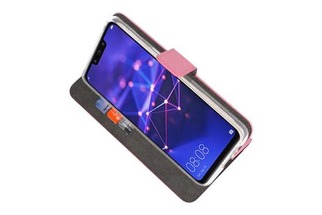 BAOHU Booktype Telefoonhoesjes - Bookcase Hoesje - Wallet Case -  Geschikt voor Huawei Mate 20 Lite - Roze