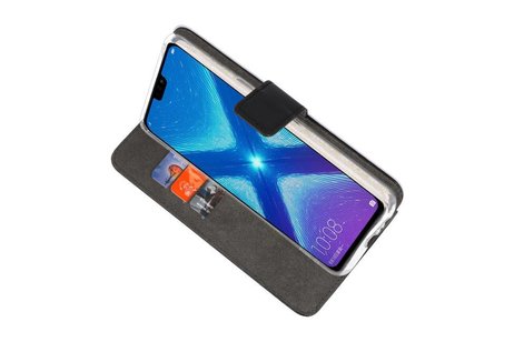 BAOHU Booktype Telefoonhoesjes - Bookcase Hoesje - Wallet Case -  Geschikt voor Huawei Honor 8X - Zwart