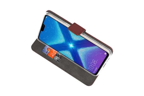 BAOHU Booktype Telefoonhoesjes - Bookcase Hoesje - Wallet Case -  Geschikt voor Huawei Honor 8X - Bruin