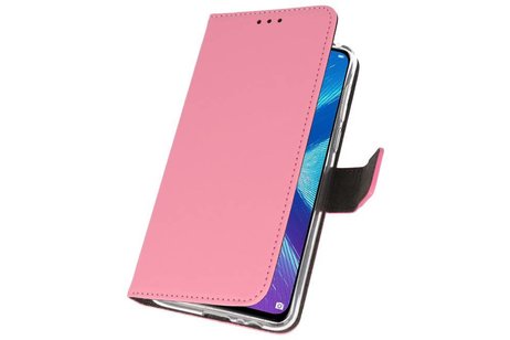 BAOHU Booktype Telefoonhoesjes - Bookcase Hoesje - Wallet Case -  Geschikt voor Huawei Honor 8X - Roze