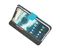 BAOHU Booktype Telefoonhoesjes - Bookcase Hoesje - Wallet Case -  Geschikt voor Moto One - Blauw
