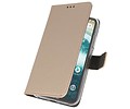BAOHU Booktype Telefoonhoesjes - Bookcase Hoesje - Wallet Case -  Geschikt voor Moto One - Goud