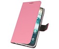 BAOHU Booktype Telefoonhoesjes - Bookcase Hoesje - Wallet Case -  Geschikt voor Moto One - Roze