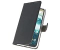 Booktype Telefoonhoesjes - Bookcase Hoesje - Wallet Case -  Geschikt voor Moto One Power - Zwart