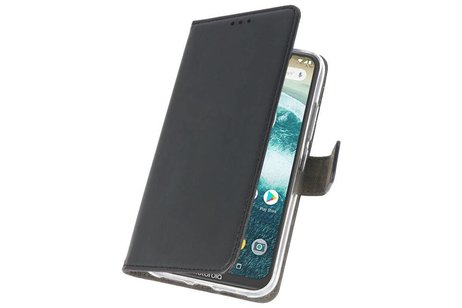 Booktype Telefoonhoesjes - Bookcase Hoesje - Wallet Case -  Geschikt voor Moto One Power - Zwart