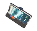 BAOHU Booktype Telefoonhoesjes - Bookcase Hoesje - Wallet Case -  Geschikt voor Moto One Power - Navy
