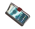 BAOHU Booktype Telefoonhoesjes - Bookcase Hoesje - Wallet Case -  Geschikt voor Moto One Power - Bruin