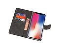 BAOHU Booktype Telefoonhoesjes - Bookcase Hoesje - Wallet Case -  Geschikt voor iPhone XS - X Zwart