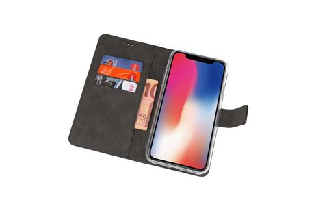 BAOHU Booktype Telefoonhoesjes - Bookcase Hoesje - Wallet Case -  Geschikt voor iPhone XS - X Zwart