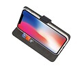 Booktype Telefoonhoesjes - Bookcase Hoesje - Wallet Case -  Geschikt voor iPhone XS - X Zwart