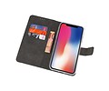 BAOHU Booktype Telefoonhoesjes - Bookcase Hoesje - Wallet Case -  Geschikt voor iPhone XS - X Navy