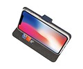 BAOHU Booktype Telefoonhoesjes - Bookcase Hoesje - Wallet Case -  Geschikt voor iPhone XS - X Navy