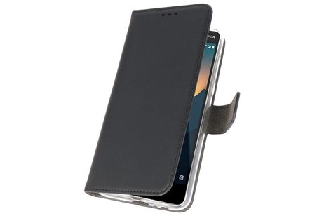 Booktype Telefoonhoesjes - Bookcase Hoesje - Wallet Case -  Geschikt voor Nokia 2.1 - Zwart