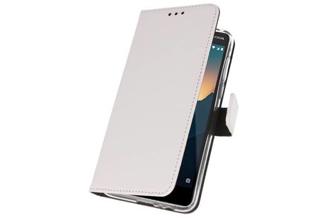 BAOHU Booktype Telefoonhoesjes - Bookcase Hoesje - Wallet Case -  Geschikt voor Nokia 2.1 - Wit