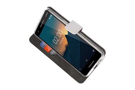 BAOHU Booktype Telefoonhoesjes - Bookcase Hoesje - Wallet Case -  Geschikt voor Nokia 2.1 - Wit
