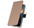 BAOHU Booktype Telefoonhoesjes - Bookcase Hoesje - Wallet Case -  Geschikt voor Nokia 2.1 - Goud