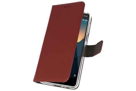 BAOHU Booktype Telefoonhoesjes - Bookcase Hoesje - Wallet Case -  Geschikt voor Nokia 2.1 - Bruin