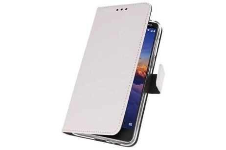 BAOHU Booktype Telefoonhoesjes - Bookcase Hoesje - Wallet Case -  Geschikt voor Nokia 3.1 - Wit