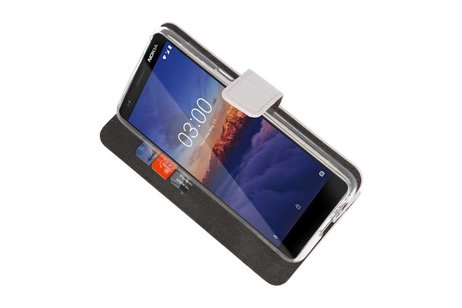 BAOHU Booktype Telefoonhoesjes - Bookcase Hoesje - Wallet Case -  Geschikt voor Nokia 3.1 - Wit