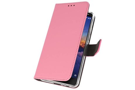 BAOHU Booktype Telefoonhoesjes - Bookcase Hoesje - Wallet Case -  Geschikt voor Nokia 3.1 - Roze