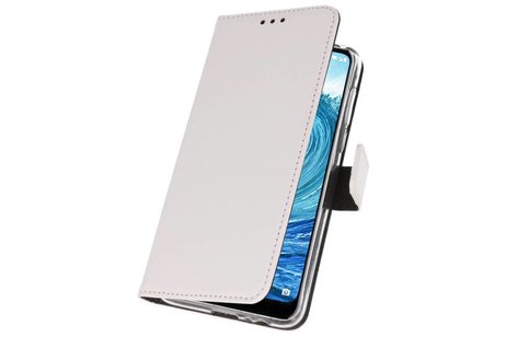 BAOHU Booktype Telefoonhoesjes - Bookcase Hoesje - Wallet Case -  Geschikt voor Nokia X5 5.1 Plus - Wit