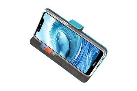 Booktype Telefoonhoesjes - Bookcase Hoesje - Wallet Case -  Geschikt voor Nokia X5 5.1 Plus - Blauw