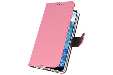 BAOHU Booktype Telefoonhoesjes - Bookcase Hoesje - Wallet Case -  Geschikt voor Nokia X5 5.1 Plus - Roze