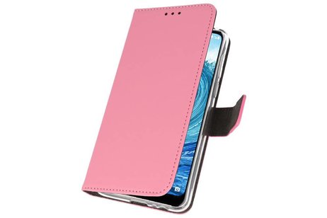 Booktype Telefoonhoesjes - Bookcase Hoesje - Wallet Case -  Geschikt voor Nokia X5 5.1 Plus - Roze