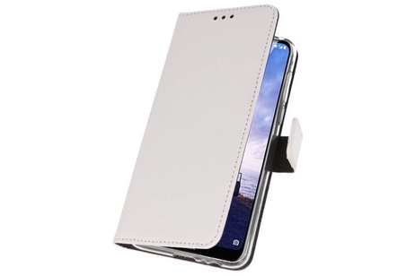 BAOHU Booktype Telefoonhoesjes - Bookcase Hoesje - Wallet Case -  Geschikt voor Nokia X6 6.1 Plus - Wit