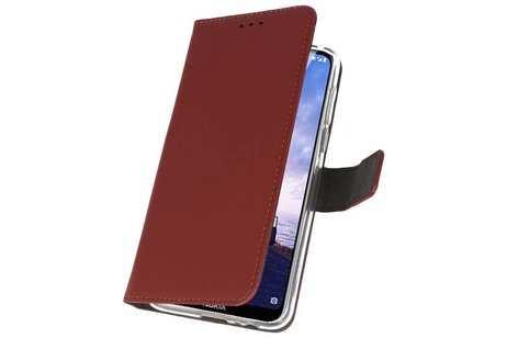 Booktype Telefoonhoesjes - Bookcase Hoesje - Wallet Case -  Geschikt voor Nokia X6 6.1 Plus - Bruin